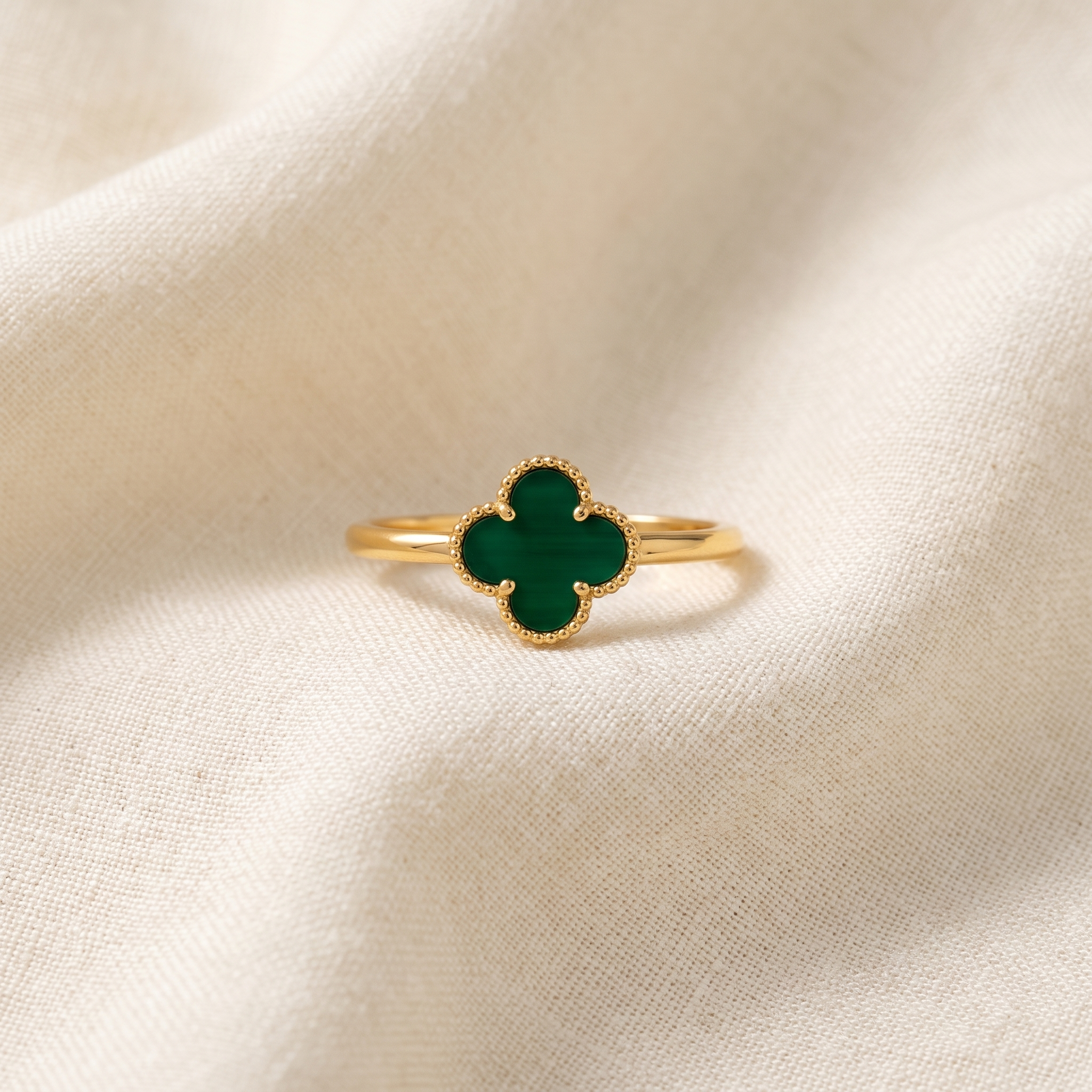 LOIRE Clover Ring — 18K gold-tone clover ring