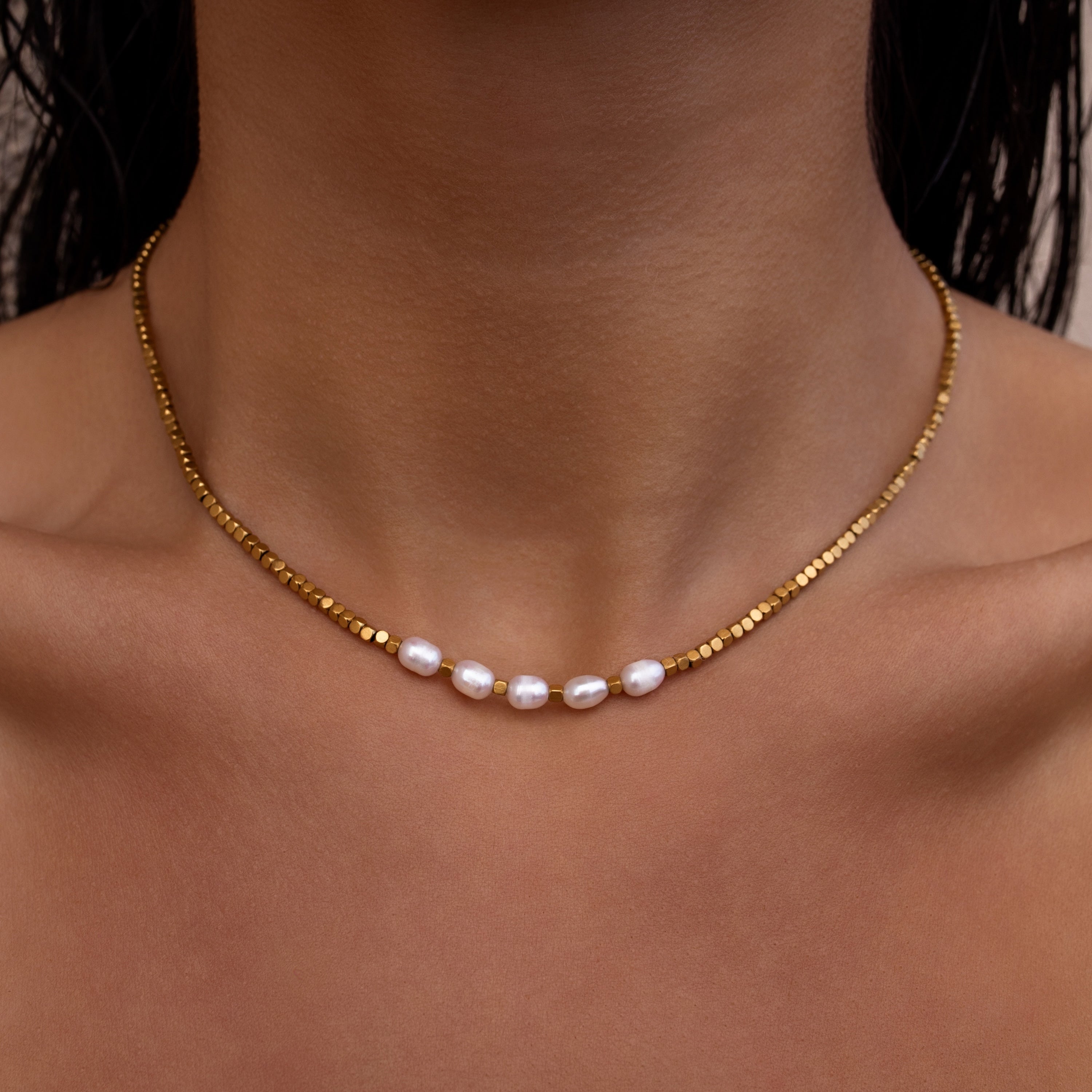 CANNES Pearl Beaded Necklace
